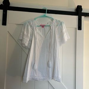 White Lilly Pulitzer blouse